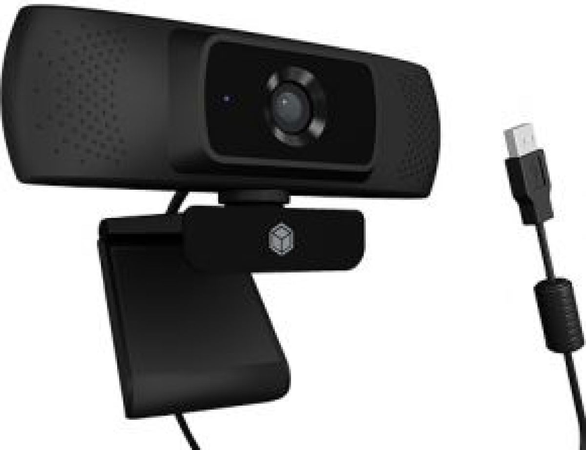 RaidSonic ICY BOX IB-CAM301-HD webcam 1920 x 1080 Pixels USB 2.0 Zwart