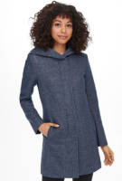 Only coat ONLSEDONA donkerblauw