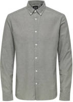 ONLY & SONS gemêleerd slim fit overhemd ONSTAR rosin