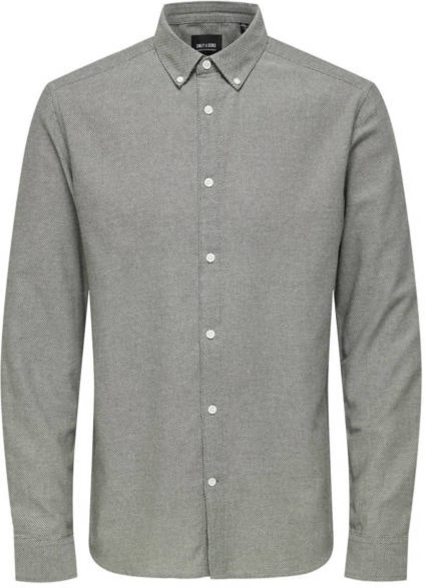 ONLY & SONS gemêleerd slim fit overhemd ONSTAR rosin