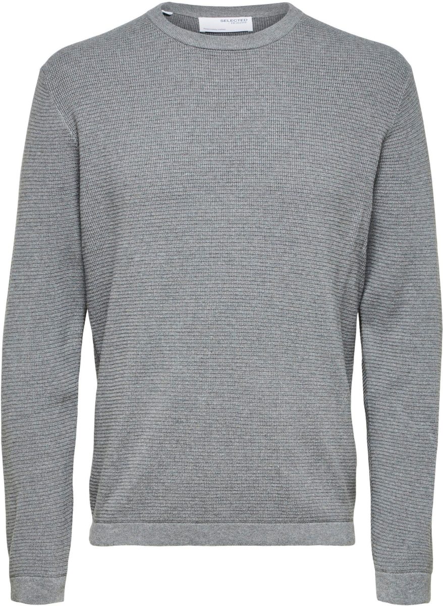 SELECTED HOMME Gebreide trui SLHROCKS LS KNIT CREW NECK