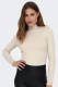 Only Rib Knitted Pullover Dames Beige