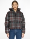 Tommy hilfiger Gewatteerde jas PRINTED CHECK REDOWN PUFFER JKT met ruitmotief