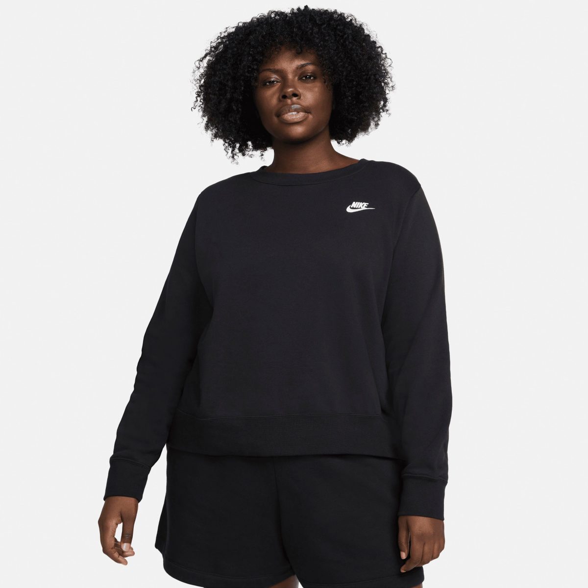 Nike Sportswear Sweatshirt W NSW CLUB FLC CREW OS PLUS