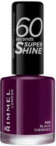 Rimmel London 60 Seconds SuperShine nagellak - 345 Black Cherries