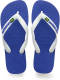 Havaianas Brasil Logo teenslippers wit/blauw