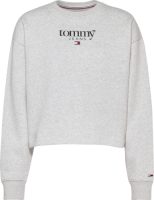 Tommy Jeans Sweater met ronde hals, logo vooraan