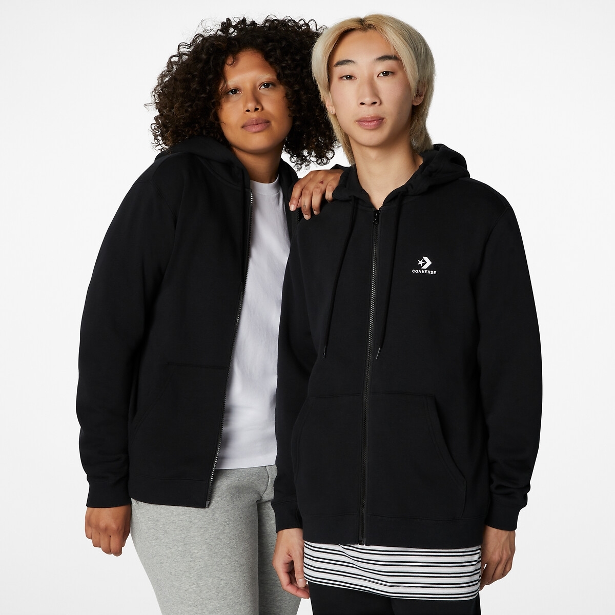 Converse Zip-up hoodie, unisex Star Chevron