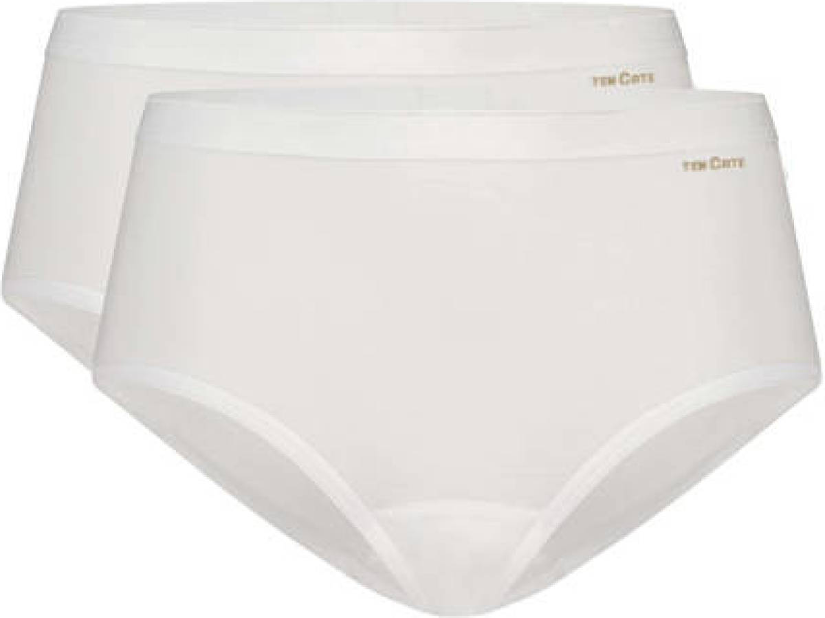 Ten Cate Basic midi slip (set van 2) wit