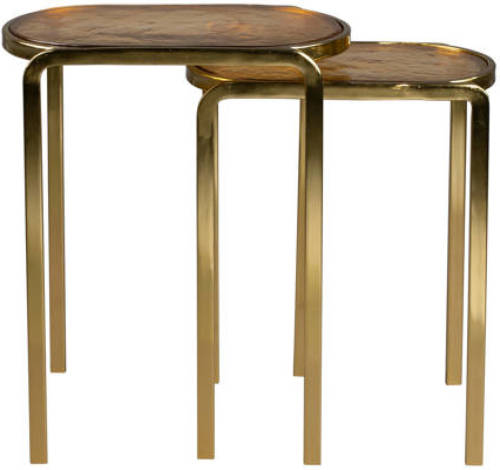 Dutchbone bijzettafel Badhu (set van 2) SIDE TABLE BANDHU SET OF 2