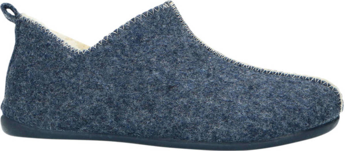 Manfield pantoffels blauw