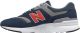 New balance 997 sneakers donkerblauw/grijs/rood