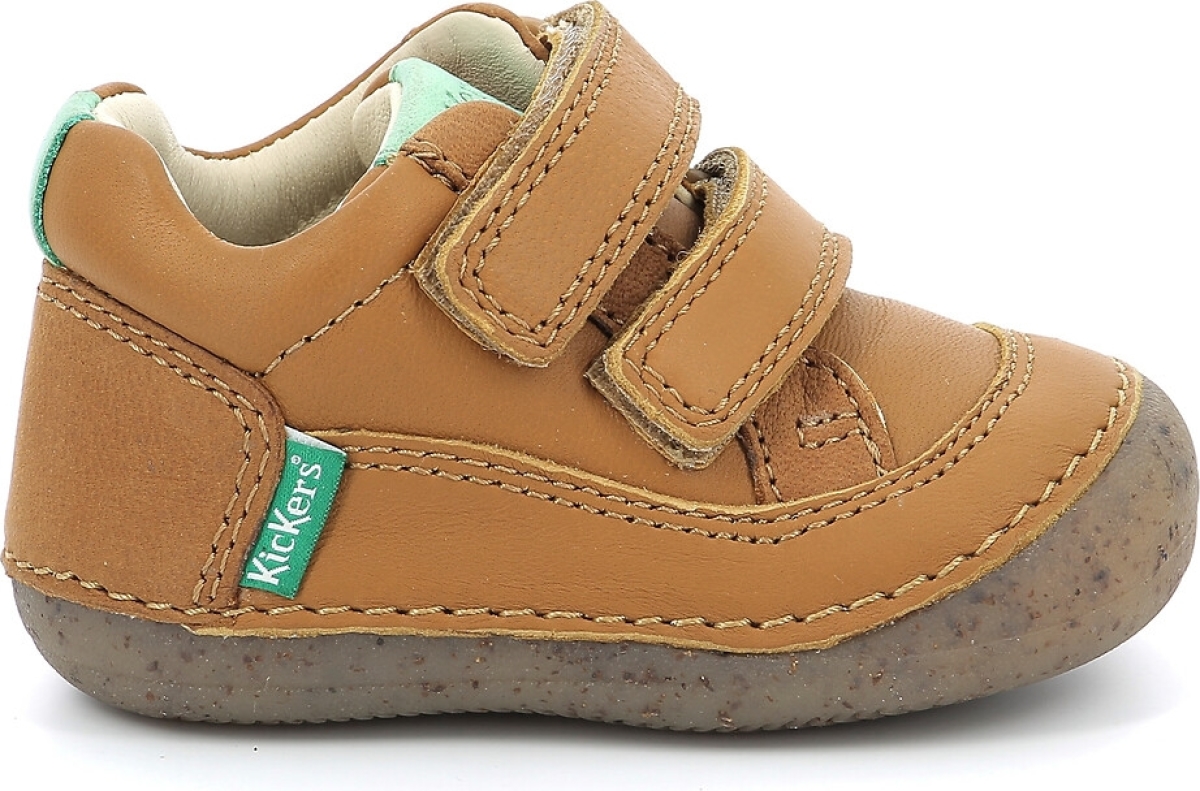 Kickers Leren sneakers met klittenband, Sostankro