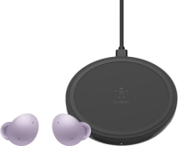 Samsung Galaxy Buds 2 Paars + Belkin Boost Up Draadloze Oplader 10W Zwart
