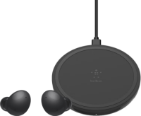 Samsung Galaxy Buds 2 Zwart + Belkin Boost Up Draadloze Oplader 10W Zwart