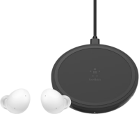 Samsung Galaxy Buds 2 Wit + Belkin Boost Up Draadloze Oplader 10W Zwart