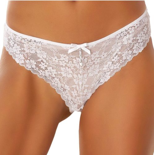 Lascana String rondom van gebloemd kant