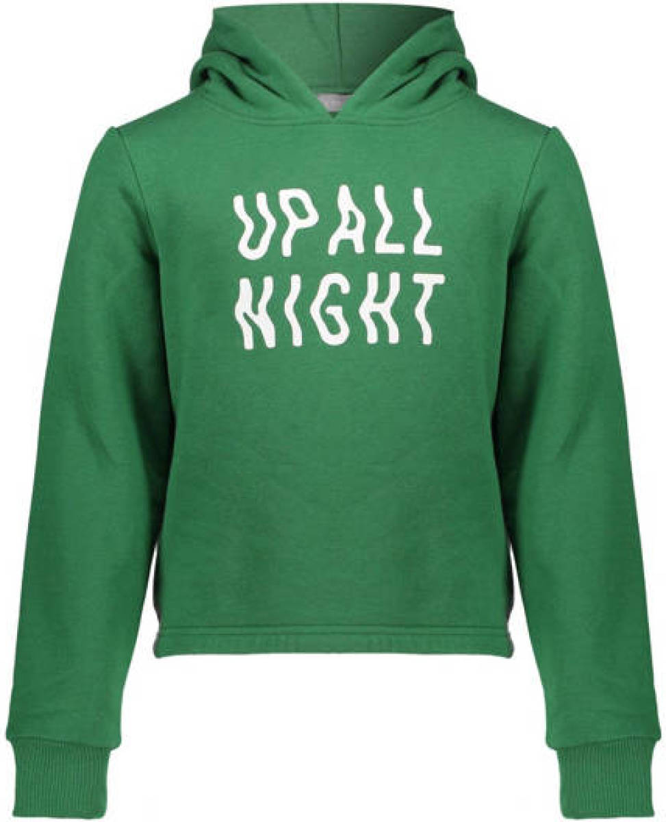 Geisha hoodie met tekst groen