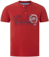 Jan Vanderstorm regular fit T-shirt KRISTER Plus Size met printopdruk rood