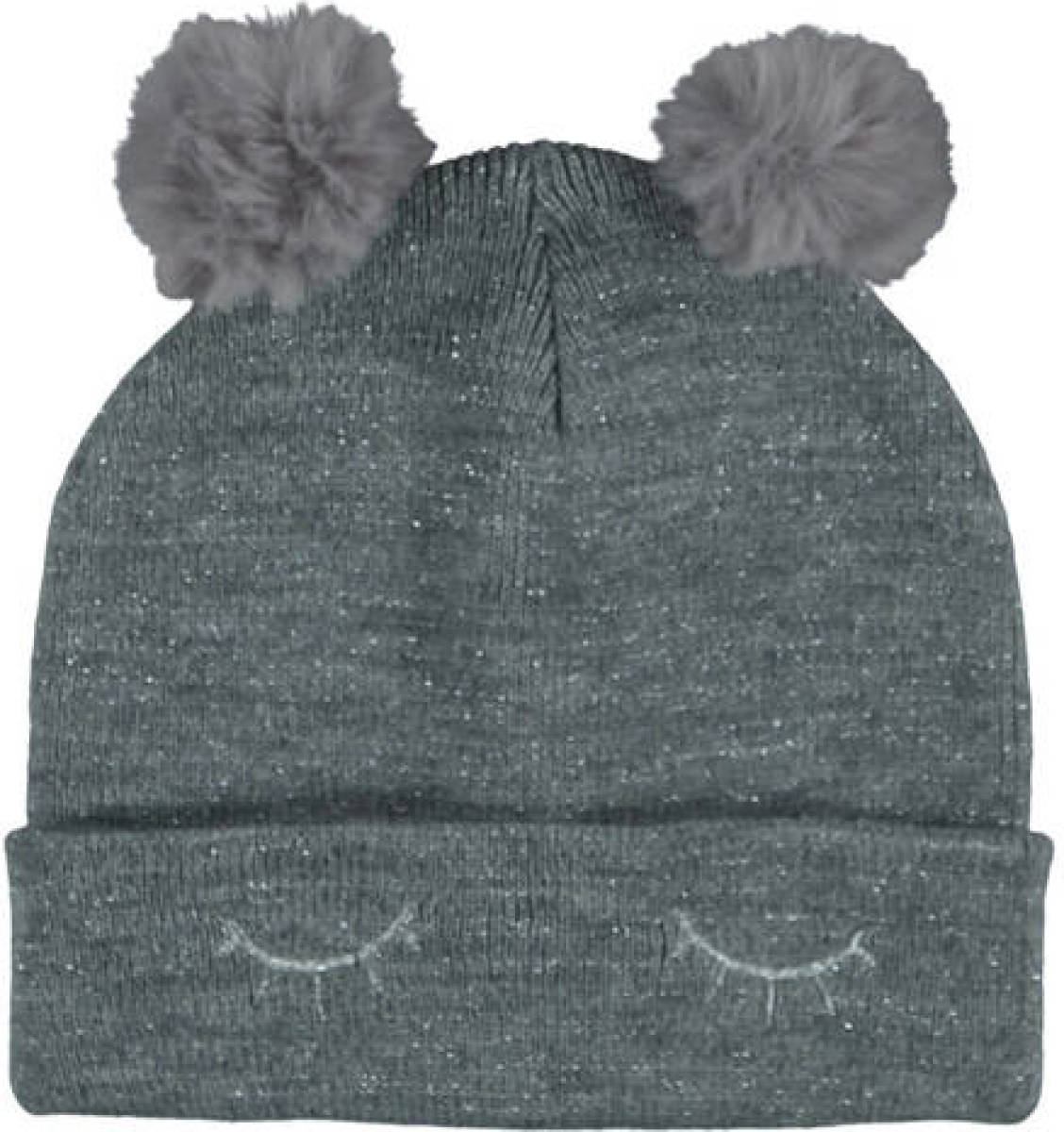 Sarlini muts met lurex grijs