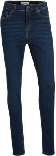 anytime high waist skinny jeans donkerblauw