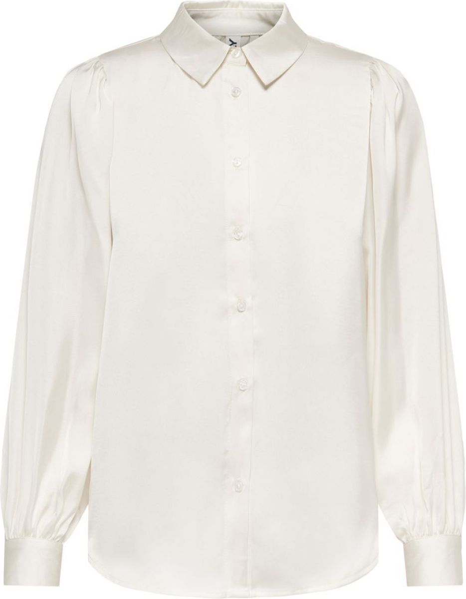 Only Pof Overhemd Met Lange Mouwen Dames Beige