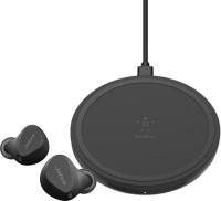 Jabra Elite 4 Active Zwart + Belkin Boost Up Draadloze Oplader 10W Zwart