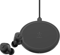 Sennheiser Momentum True Wireless 3 Zwart + Belkin Boost Up Draadloze Oplader 10W Zwart