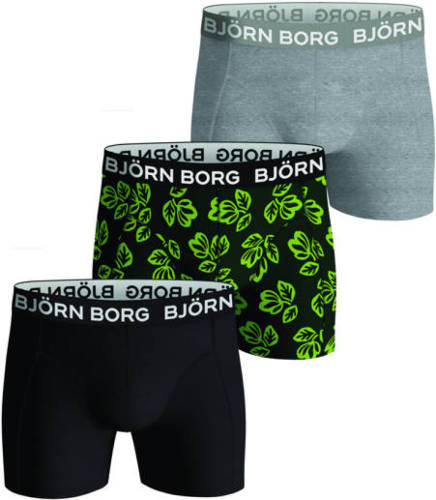 Bjorn borg boxershort Core - set van 3 zwart/groen/grijs