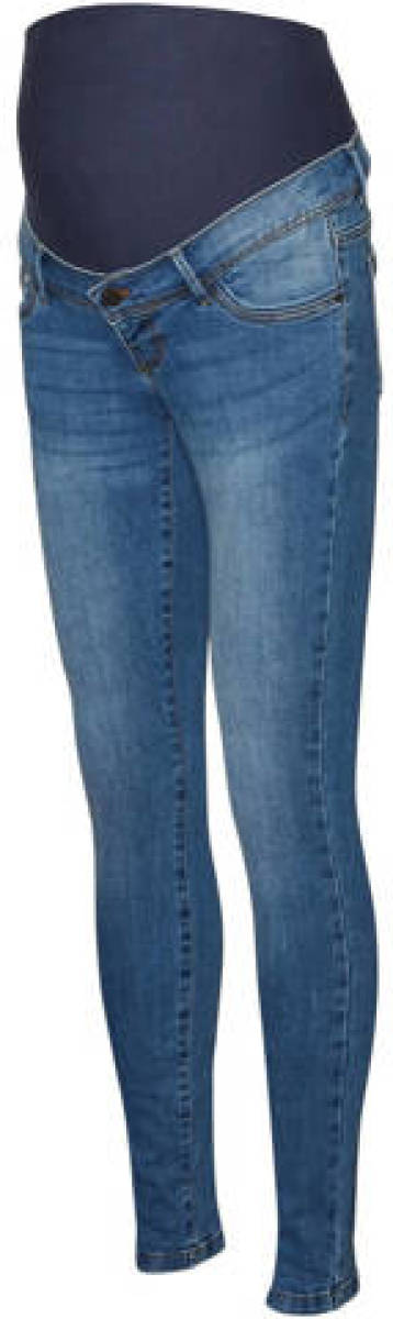 MAMALICIOUS slim fit zwangerschapsjeans MLMILA medium blue denim