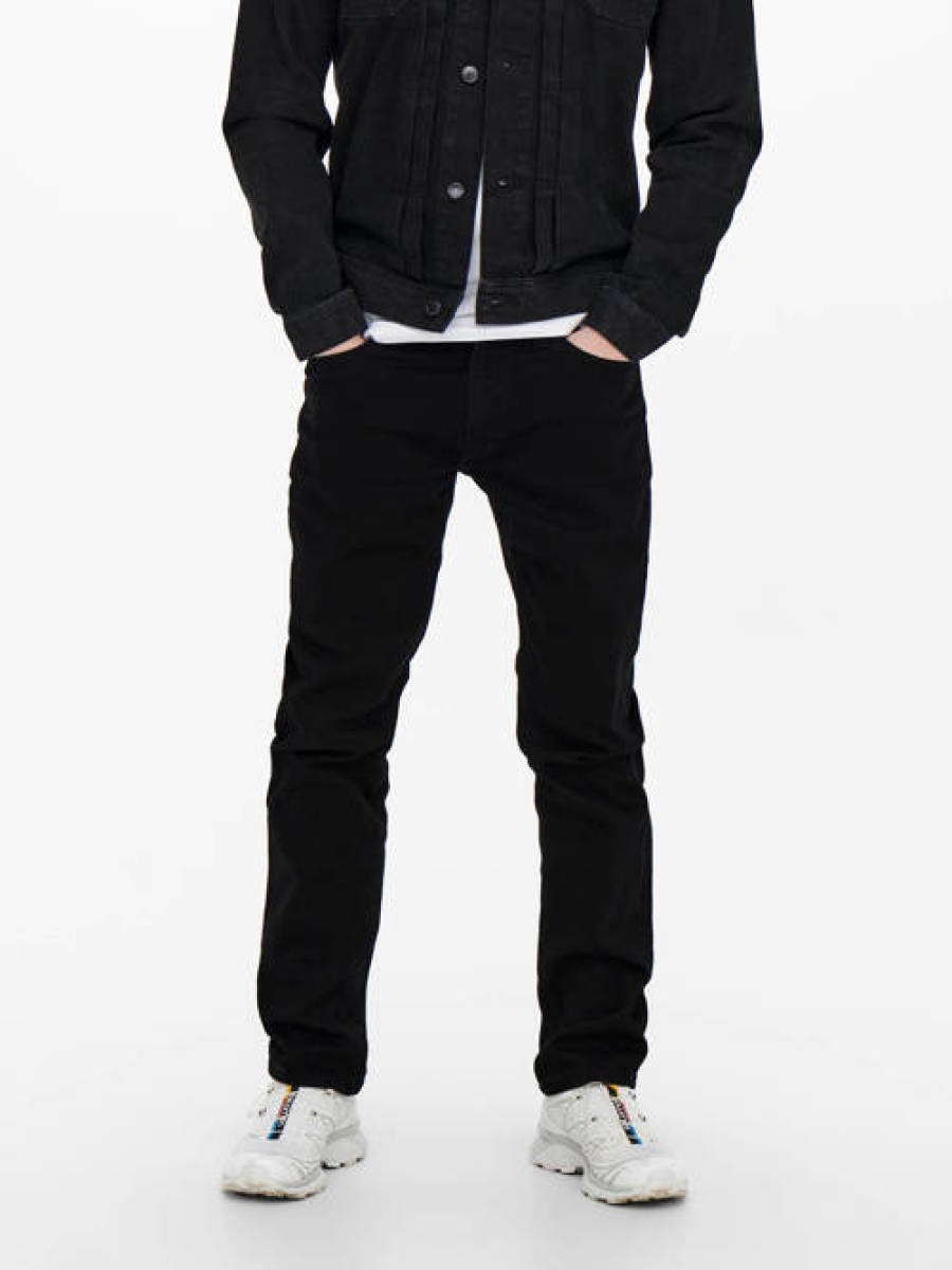 ONLY & SONS regular fit jeans ONSWEFT 2956 black denim