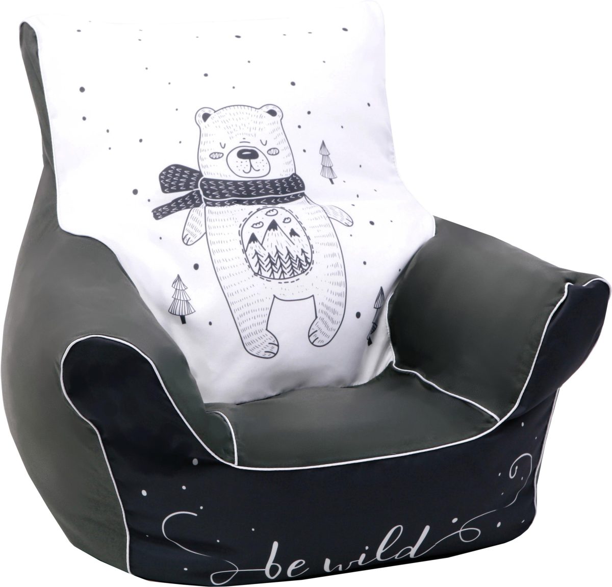 Knorrtoys ® Zitzak BEAR voor kinderen, made in europe