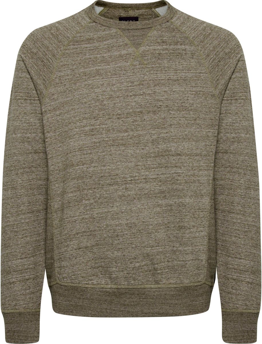 Blend gemêleerde sweater forest night green