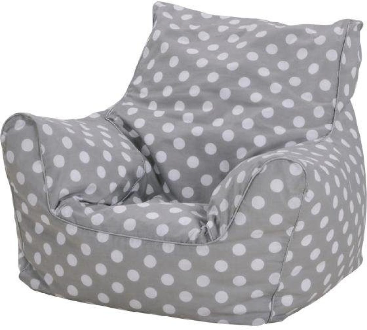 Knorrtoys ® Zitzak Dots, grey voor kinderen, made in europe