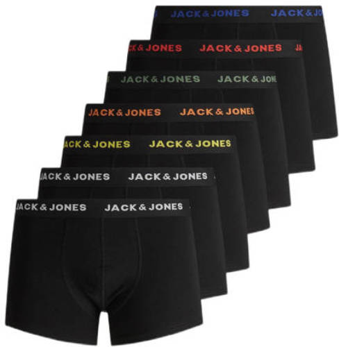 Jack & Jones JUNIOR boxershort JACBASIC - set van 7 zwart