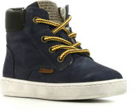 Develab 41855 hoge nubuck sneakers donkerblauw
