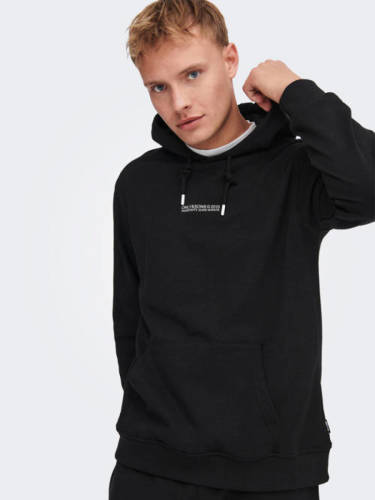 ONLY & SONS hoodie ONSLEON zwart