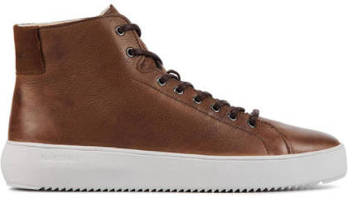 Blackstone YG09 leren sneakers cognac