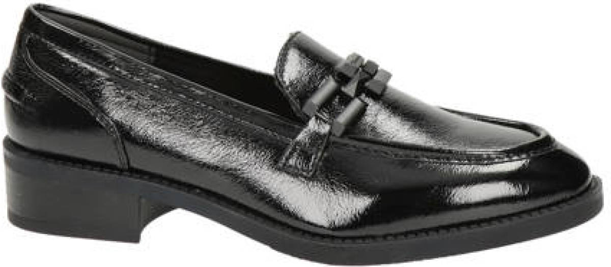 Tamaris lak loafers zwart