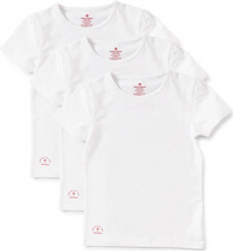 Little Label t-shirt - set van 3 wit