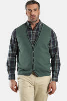 Charles Colby gilet DUKE FREDO Plus Size groen