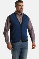 Charles Colby gilet DUKE KALMAN Plus Size blauw