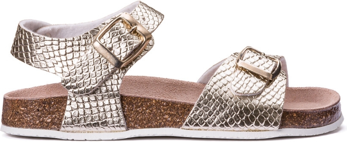La Redoute Collections Sandalen met goudkleurige bandjes