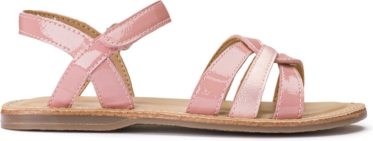 La Redoute Collections Gelakte sandalen met klittenband