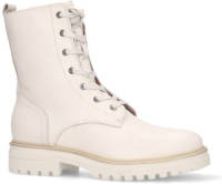 No Stress leren veterboots off white