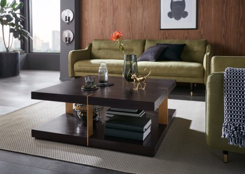 Places of Style Salontafel Verrazzano in verschillende kleuren en afmetingen te bestellen, van hout en metaal gemaakt