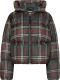 Tommy hilfiger Gewatteerde jas PRINTED CHECK REDOWN PUFFER JKT met ruitmotief