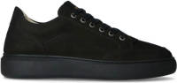 Manfield nubuck sneakers zwart