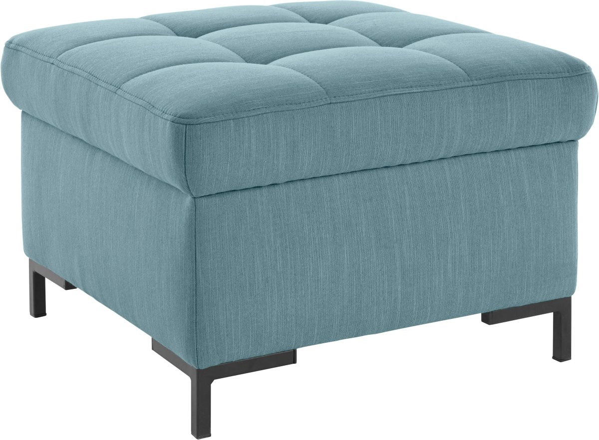 OTTO products Hocker Grazzo hoogwaardige stoffen van gerecycled materiaal, stiksels op de zitting, passend bij de "grazzo"-serie