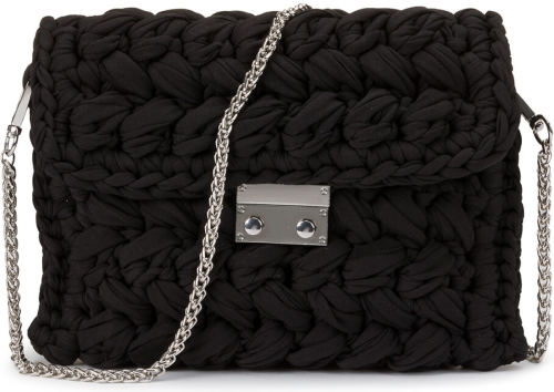La Redoute Collections Gebreide handtas, schouderriem met ketting